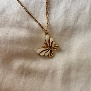 Enamel Butterfly Necklace