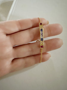 Color Me Classy Gold Tone Bar Bracelet