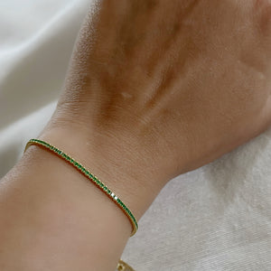 Goddess CZ Line Adjustable Bracelet