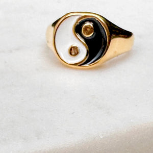 The Balance Yin Yang Signet Ring