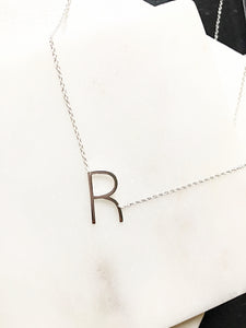 Sterling Silver 14K Gold Plated Your Initial Letter