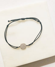 Load image into Gallery viewer, 925 Sterling Silver circle bracelet. Delicate petite circle that symbolize the balance of life. 