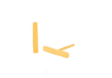 Load image into Gallery viewer, Solid Minimalist Bar Earrings - Gold Tone