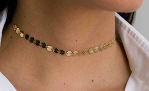 Gold Disco Choker