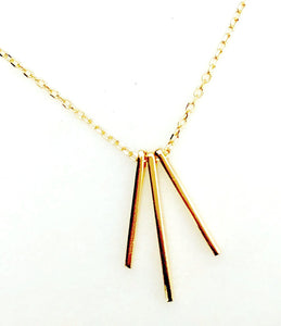 Three Bar Drop Necklace