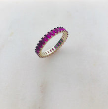 Load image into Gallery viewer, Crimson Red Eternity Band