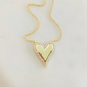 All Hearts Golden Necklace
