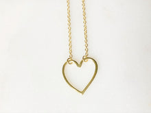 Load image into Gallery viewer, Open Heart Necklace - Gold Tone