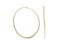 Load image into Gallery viewer, 925 Sterling Silver/14 Karat Gold Plated Fabulous Hoop Earrings