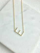 Load image into Gallery viewer, Sterling Silver 14K Gold Plated Your Initial Letter - E