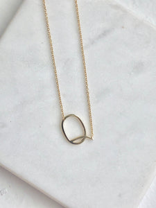Sterling Silver 14K Gold Plated Your Initial Letter - Q