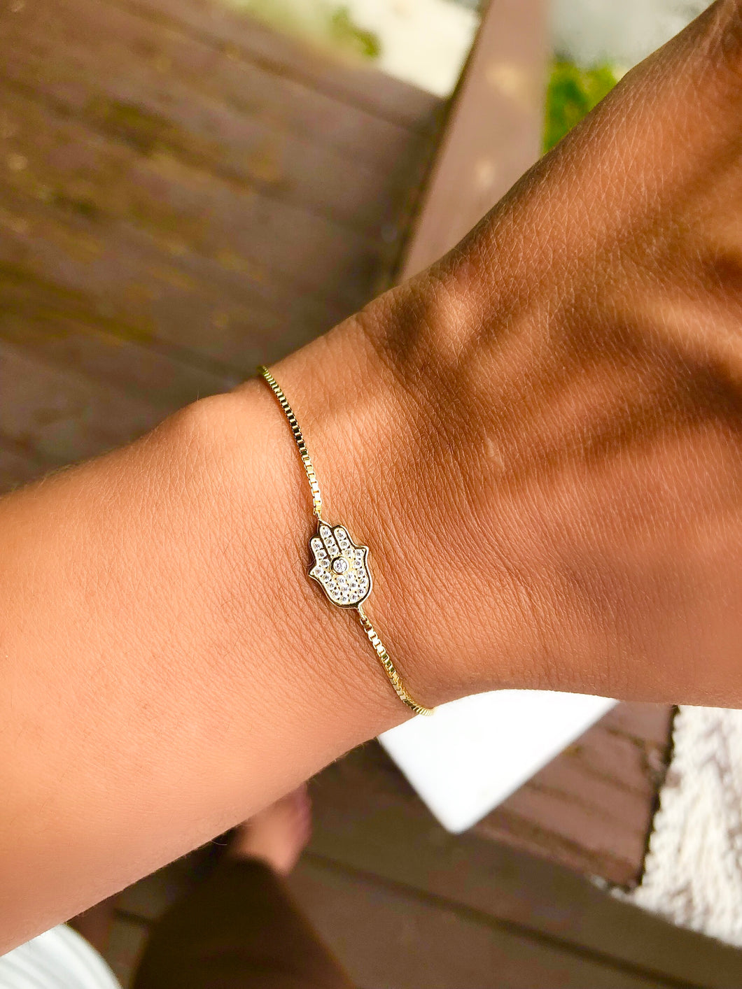 Hamsa Adjustable Bracelet