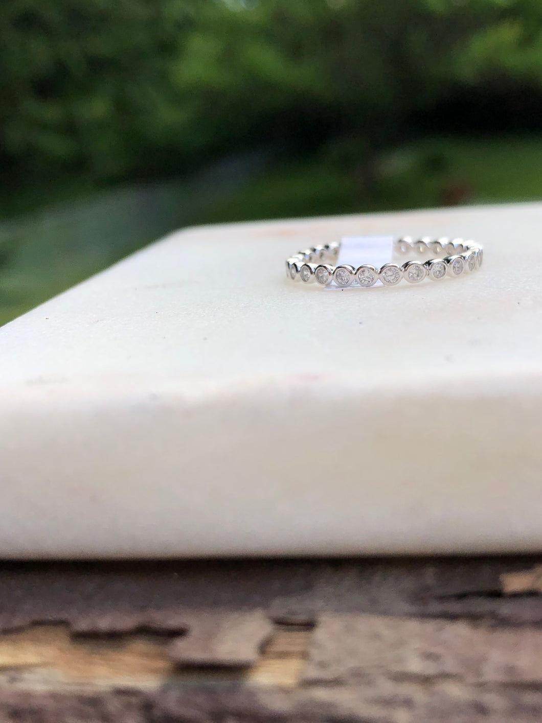 Classic Clear CZ Stackable Band