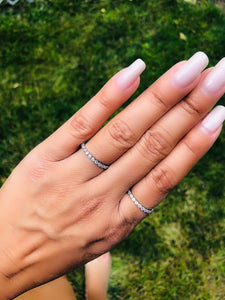 Classic Clear CZ Stackable Band