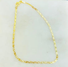 Load image into Gallery viewer, STERLING SILVER GOLD PLAT3ED ANKLET WITH DIAMOND CUT DISC LANA JEWELRY