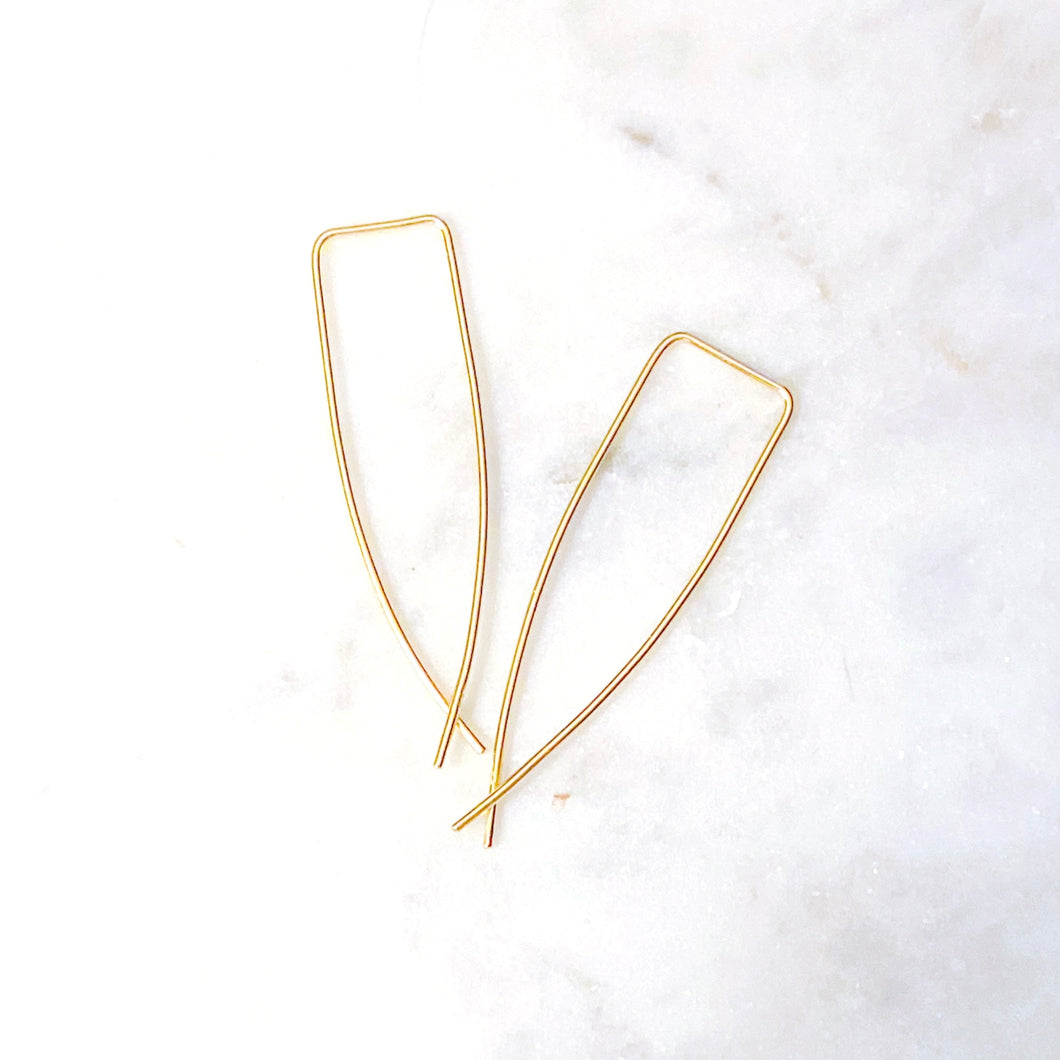Coquette Golden Threader Earrings