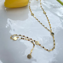 Load image into Gallery viewer, Sterling Silver Gold Sexy Y Lariat Necklace