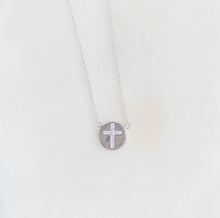 Load image into Gallery viewer, Sterling Silver Faith Medal Necklace