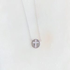 Sterling Silver Faith Medal Necklace