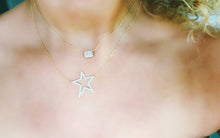 Load image into Gallery viewer, Sterling Silver Gold Plated Big Star Necklace