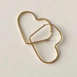 Love Heart Endless Hoop Earrings