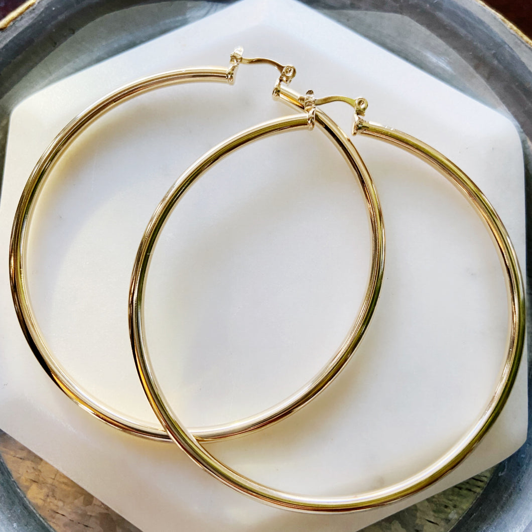 60mm Show Stopper Hoop Earrings