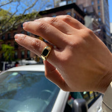 Load image into Gallery viewer, The Max Signet Emerald Cut Birthstone Ring