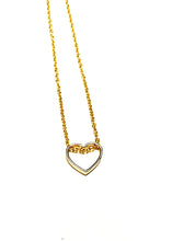 Load image into Gallery viewer, 925 Sterling Silver/Gold Plated Simple Mini Heart Necklace