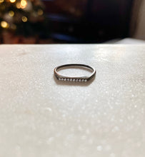 Load image into Gallery viewer, Sterling Silver Ruthenium Plated Flat Top CZ Blackout Ring
