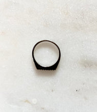 Load image into Gallery viewer, Sterling Silver Ruthenium Plated Flat Top CZ Blackout Ring