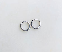 Load image into Gallery viewer, Small Helix Hoop Earrings - Sterling Silver