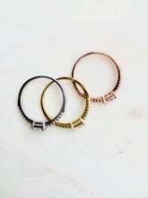Load image into Gallery viewer, Sterling Silver Gold Plated CZ Isabel Ring Set