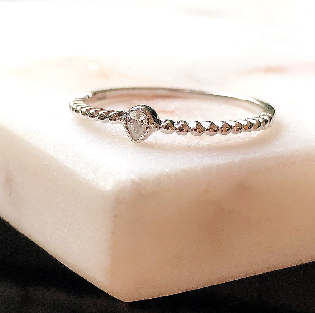 Petite Pear Shape Ring
