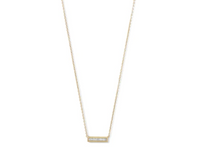 Load image into Gallery viewer, Mini CZ Sterling SIlver Gold Plated Necklace
