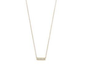 Mini CZ Sterling SIlver Gold Plated Necklace