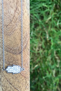 Silver Hamsa Necklace