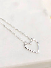 Load image into Gallery viewer, Open Heart Necklace - 925 Sterling Silver