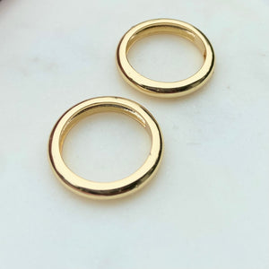 Gold Round Band Ring
