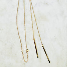 Load image into Gallery viewer, Angela Gold Lariat Necklace