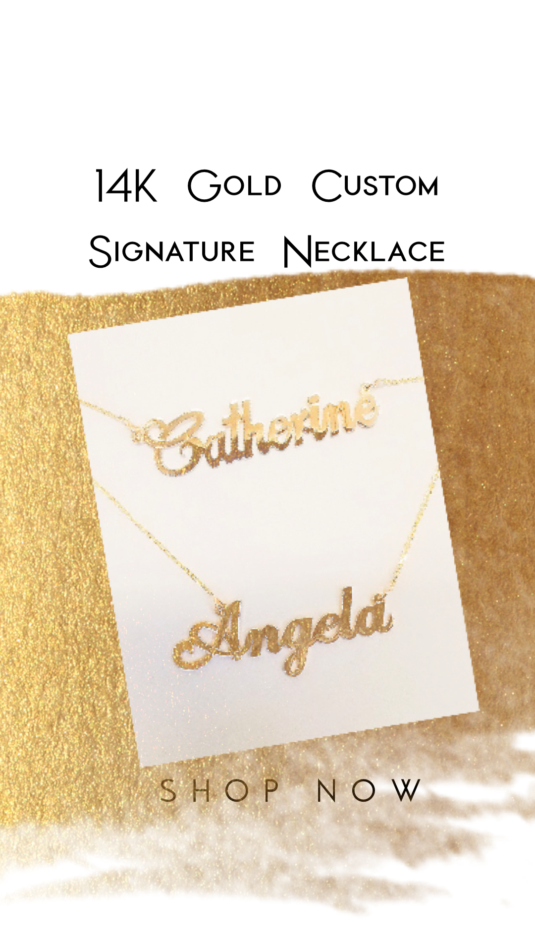 Custom sales gold nameplate