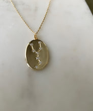Load image into Gallery viewer, Golden Disc Zodiac Sign Necklace - Taurus