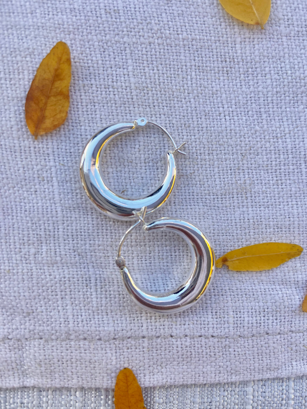 Silver Everyday Oval - ish Earrings