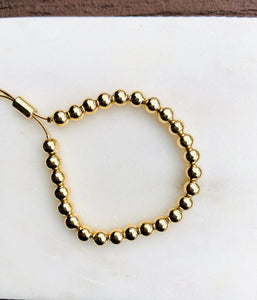 Mega Balls Plated Brass Adjustable Bracelet