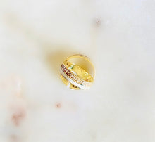 Load image into Gallery viewer, Sterling Silver Enamel and Stone Minimal Stripe Ring