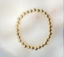 Load image into Gallery viewer, Brass Plated Stackable Bead Bracelet - Gold Plated 6MM