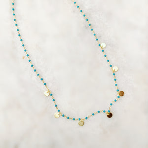 Gold Plated Kiss Coins Choker Necklace