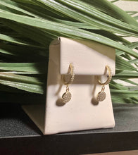 Load image into Gallery viewer, Charmed Circle Sterling Silver Huggie Earrings