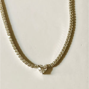 Tiffany Ice Heart Choker Necklace