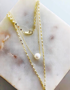 Pearl Sexy Y Double Necklace