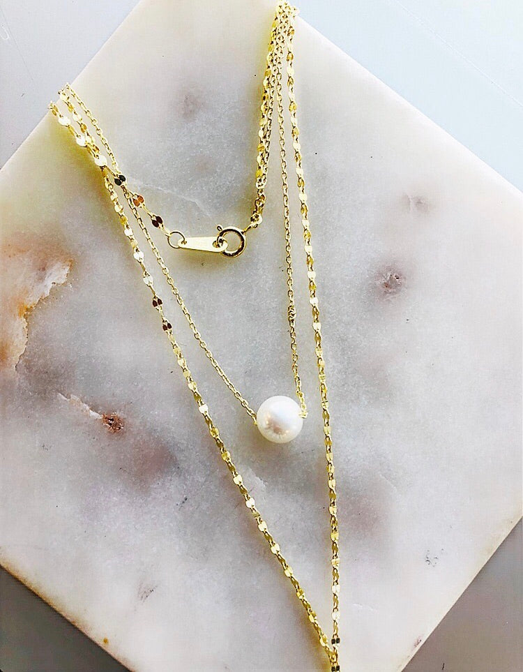 Pearl Sexy Y Double Necklace